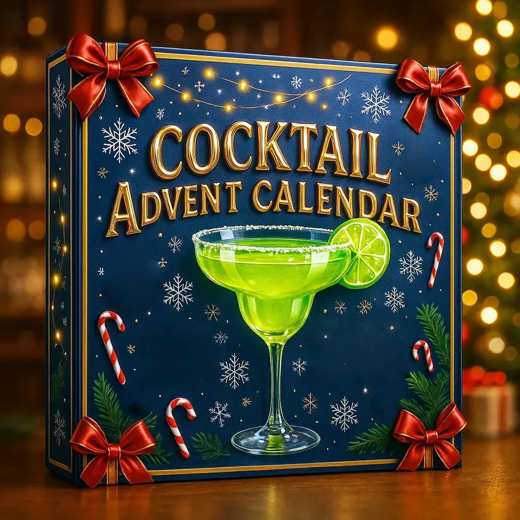24-Day Mini Cocktail Bottle Advent Calendar | Fun Holiday Ornaments 0