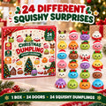 24-Door Advent Calendar with Soft Squeezable Dumpling Figures 0