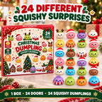 24-Door Advent Calendar with Soft Squeezable Dumpling Figures 0