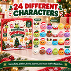 24-Door Advent Calendar with Soft Squeezable Dumpling Figures 3