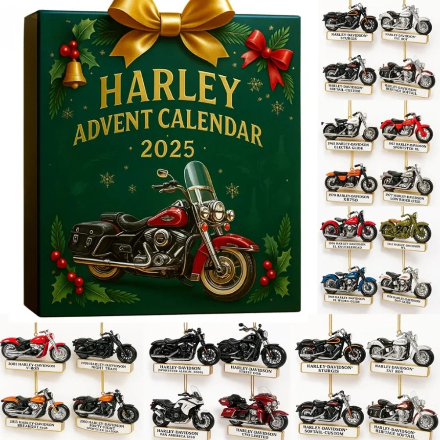 Motorcycle Countdown Calendar 2025 | 24 Miniature Models for Enthusiasts
