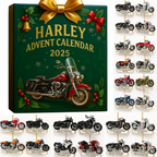 Motorcycle Countdown Calendar 2025 | 24 Miniature Models for Enthusiasts