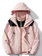 3-in-1 Waterproof Outdoor Jacket with Detachable Hood 3