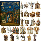Advent Calendar with 24 Nativity Figures | Christmas Story Countdown 0