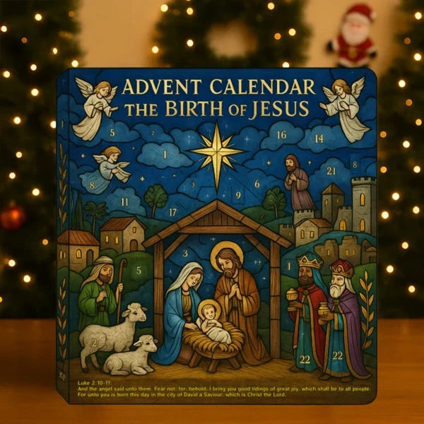 Advent Calendar with 24 Nativity Figures | Christmas Story Countdown 5