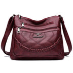 Black Shoulder Bag for Women | Soft Leather Crossbody with Adjustable Strap 11