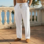 Breathable Linen Blend Pants | Relaxed Fit Lightweight Trousers 1