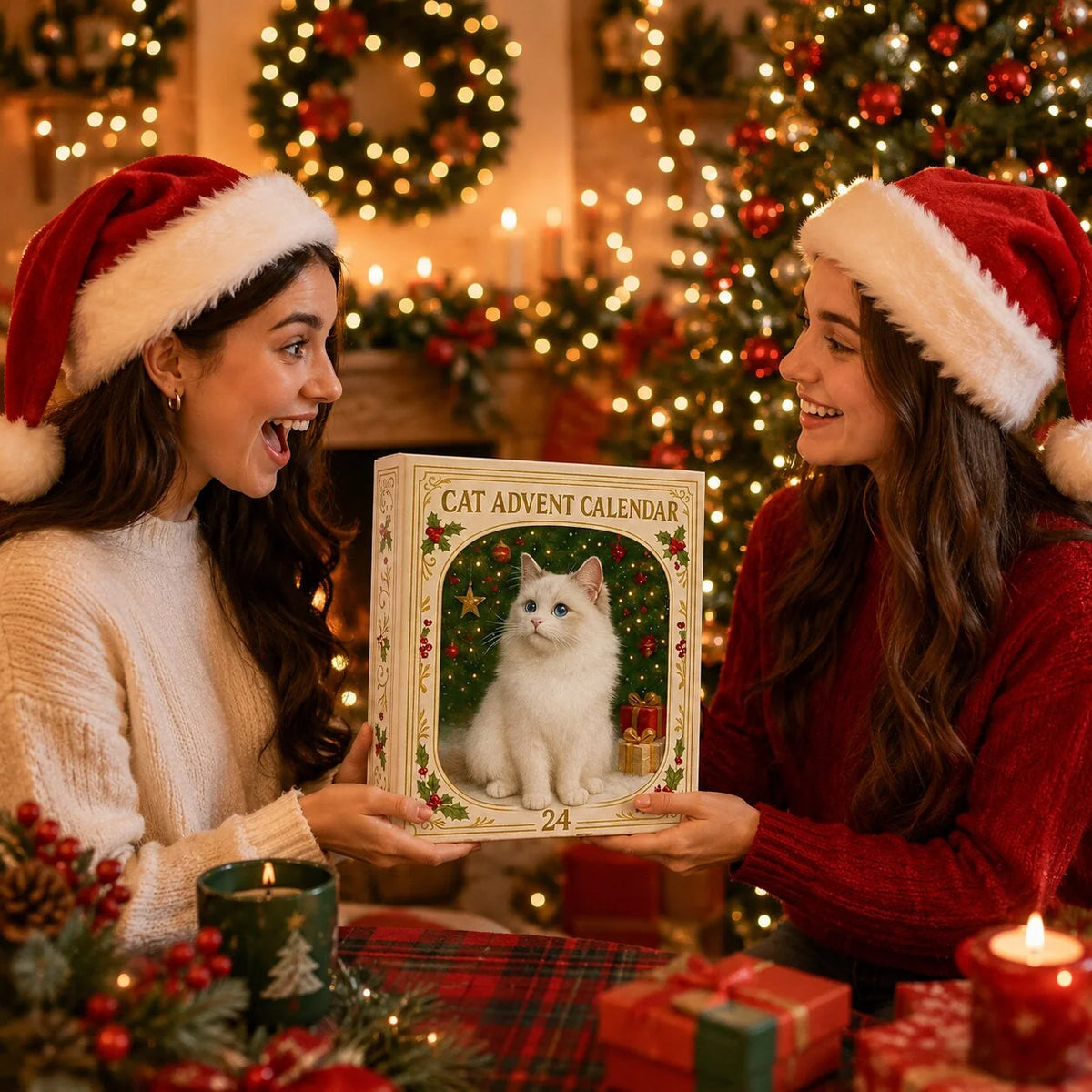 Cat Lover Advent Calendar 2026 | 24-Day Holiday Countdown with Mini Figurines 2