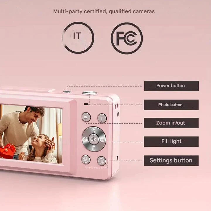Compact Digital Camera | 1080p Video Recording with Built-In Screen 3