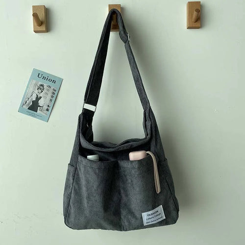 Corduroy Crossbody Bag | Lightweight Shoulder Bag for Everyday Use 1