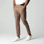 Flexible Fit Chino Trousers | Tapered Leg Comfort Pants 1