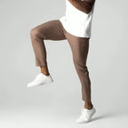 Flexible Fit Chino Trousers | Tapered Leg Comfort Pants 8