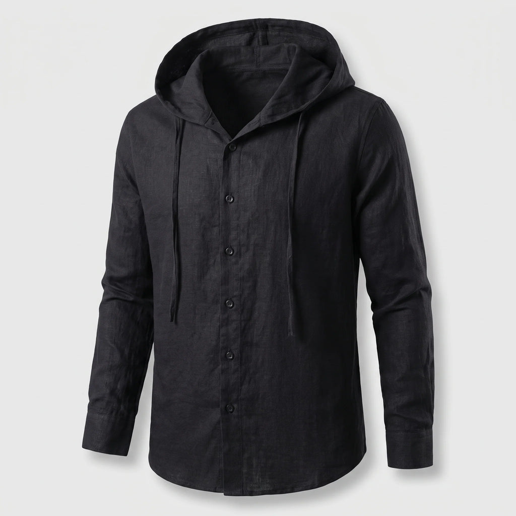 Lightweight Linen Hoodie | Relaxed Fit Casual Sweatshirt 3