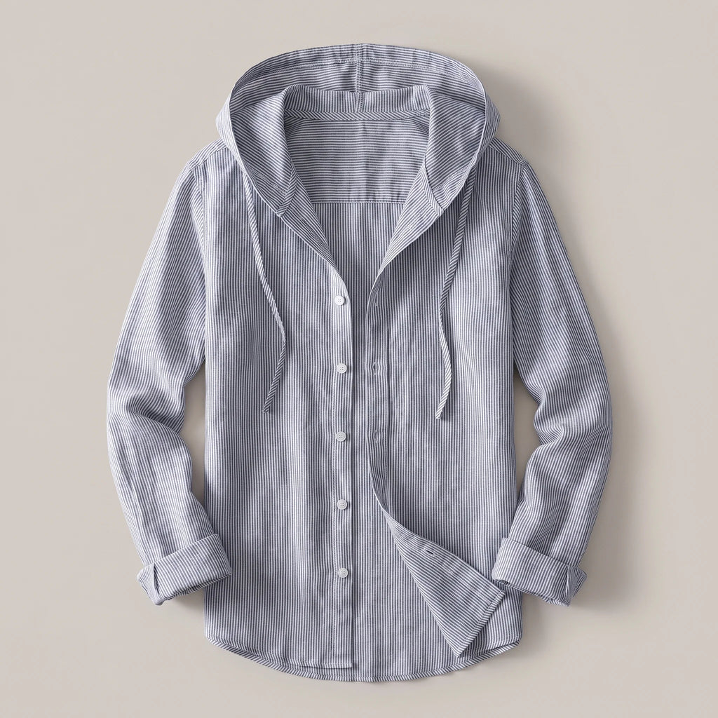 Lightweight Linen Hoodie | Relaxed Fit Casual Sweatshirt 4