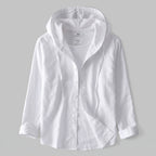 Lightweight Linen Hoodie | Relaxed Fit Casual Sweatshirt 5