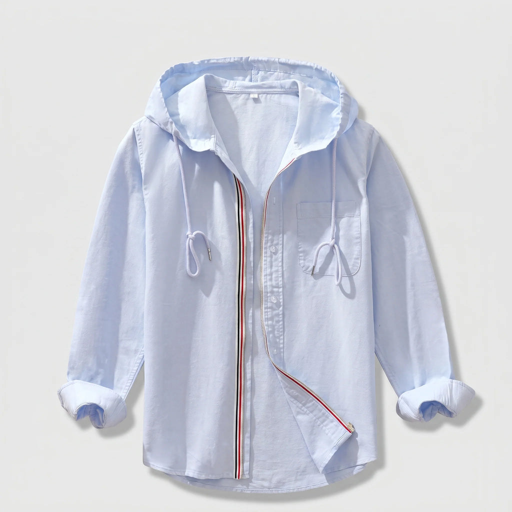 Lightweight Linen Hoodie | Relaxed Fit Everyday Layering Piece 0