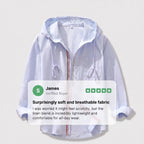 Lightweight Linen Hoodie | Relaxed Fit Everyday Layering Piece 4