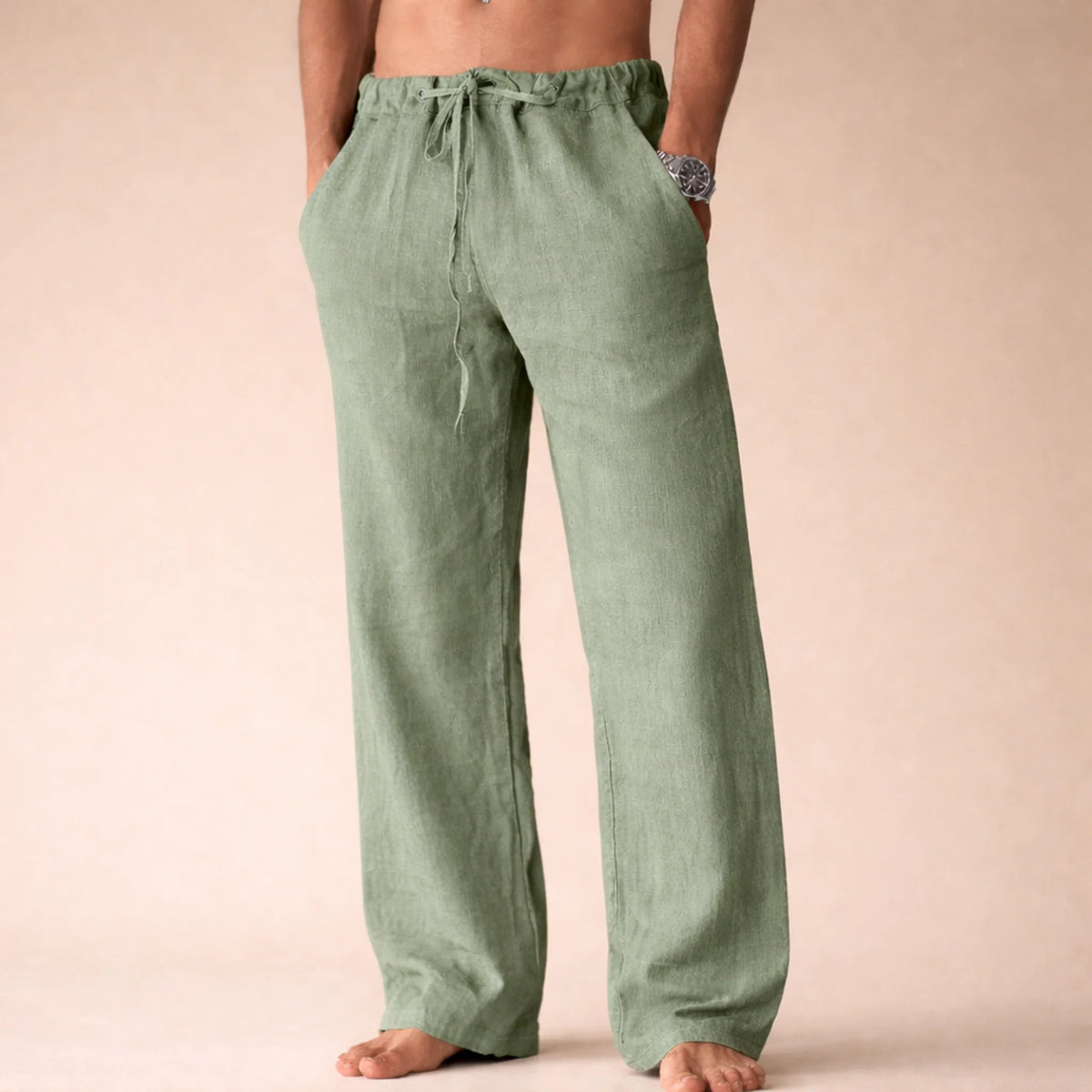 Lightweight Linen Trousers for Women | Relaxed Fit Everyday Pants 0