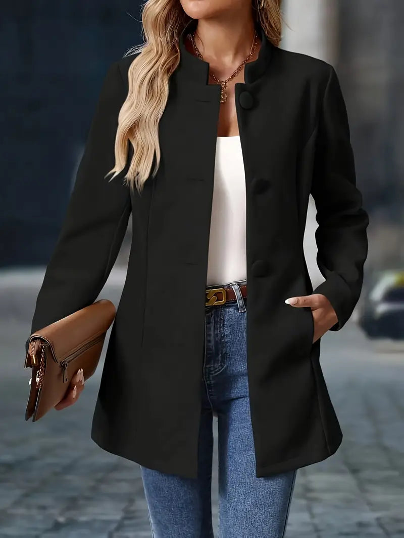 Lightweight Tailored Jacket | Classic Fitted Layering Blazer 7