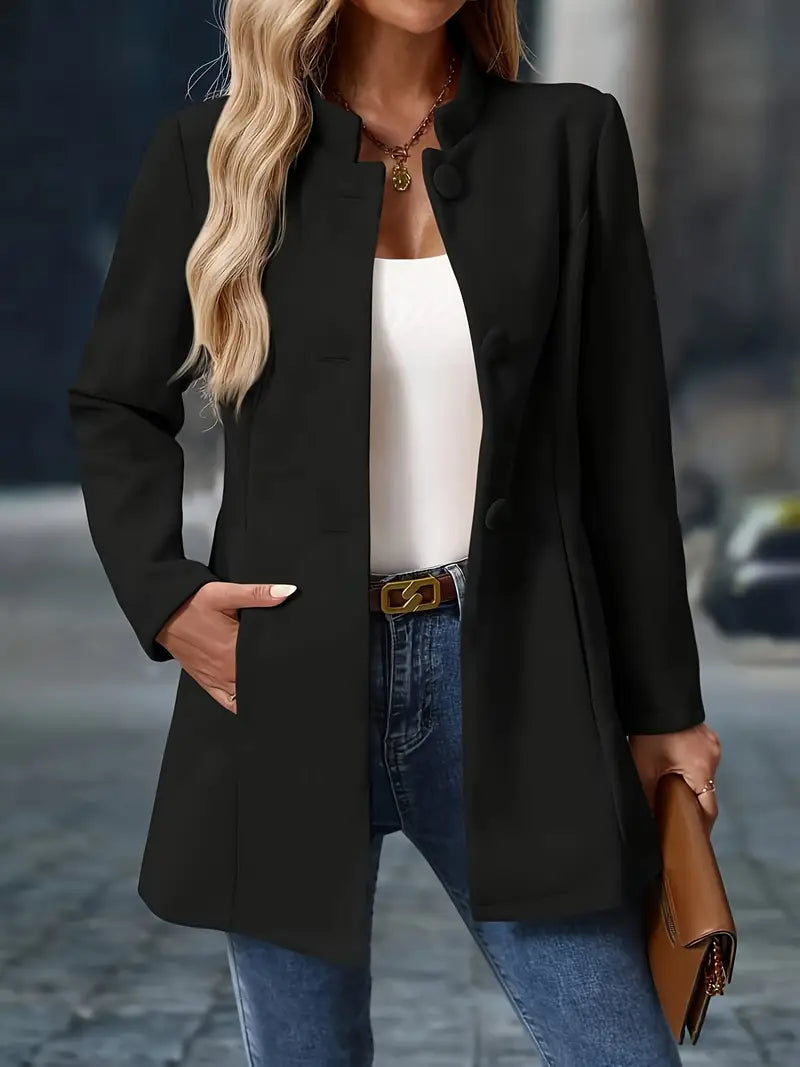 Lightweight Tailored Jacket | Classic Fitted Layering Blazer 8