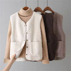 Lightweight Women's Vest | Soft Sheepskin Layered Style 0