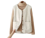 Lightweight Women's Vest | Soft Sheepskin Layered Style 3