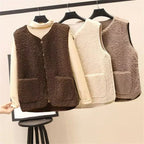 Lightweight Women's Vest | Soft Sheepskin Layered Style 4