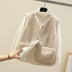 Lightweight Women's Vest | Soft Sheepskin Layered Style 7