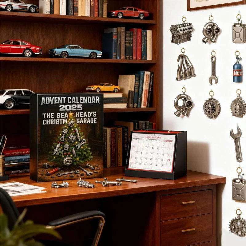 Mechanical Workshop Countdown Calendar | 24 Mini Car Parts Collectibles 2