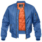 Men's Bomber Jacket | Warm Aviator-Style Zip Coat 0