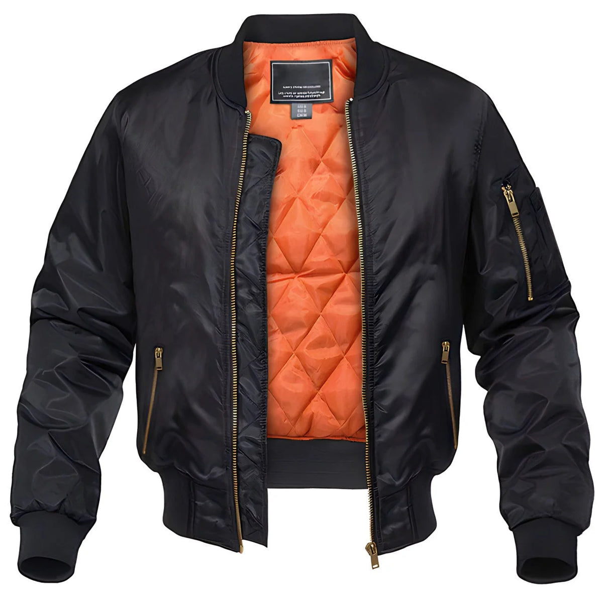 Men's Bomber Jacket | Warm Aviator-Style Zip Coat 1