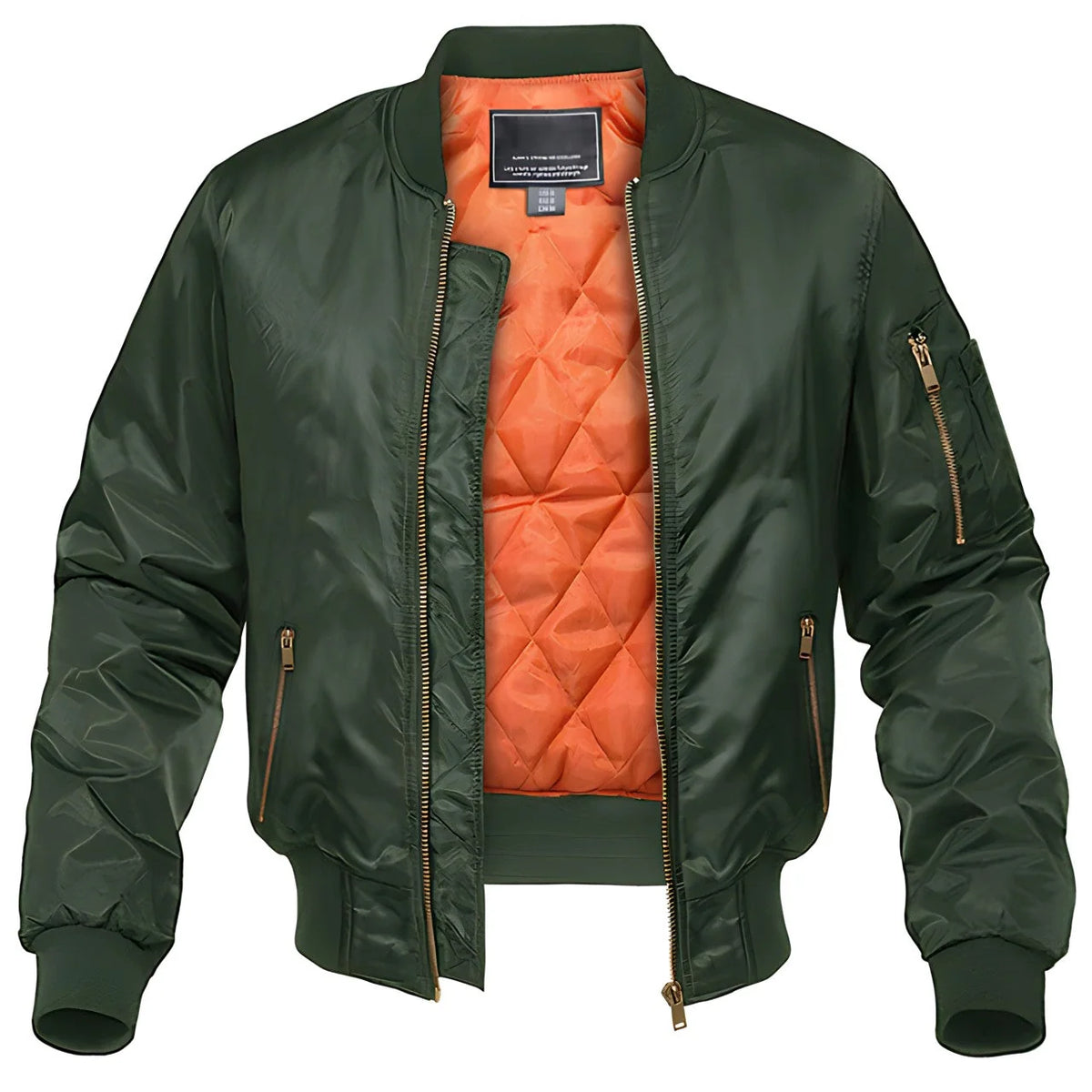 Men's Bomber Jacket | Warm Aviator-Style Zip Coat 2