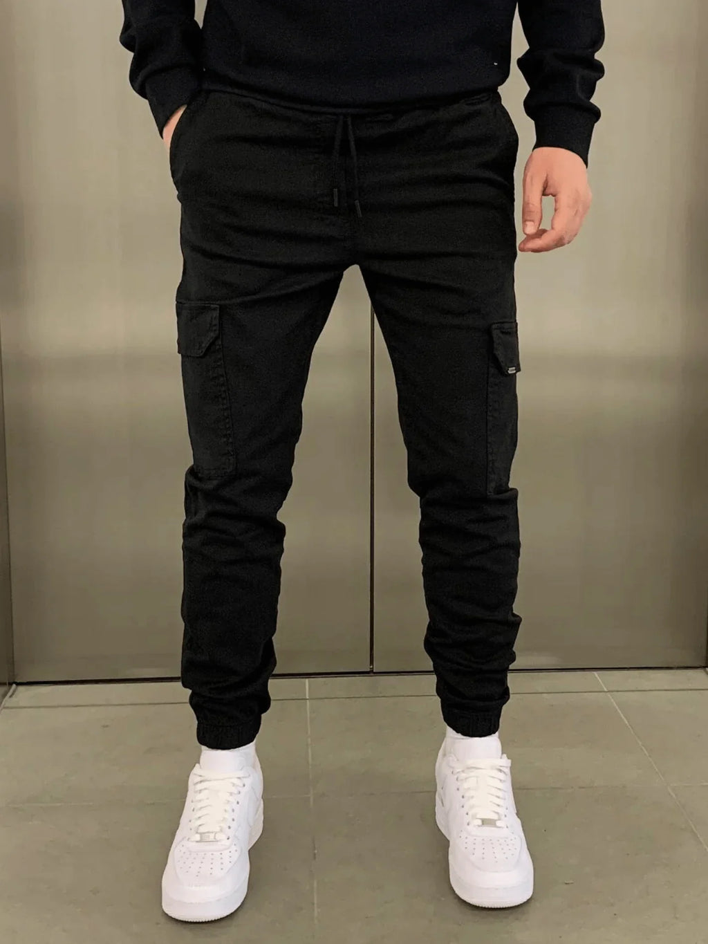 Men's Cargo Joggers | Relaxed Fit Sweatpants with Pockets 0