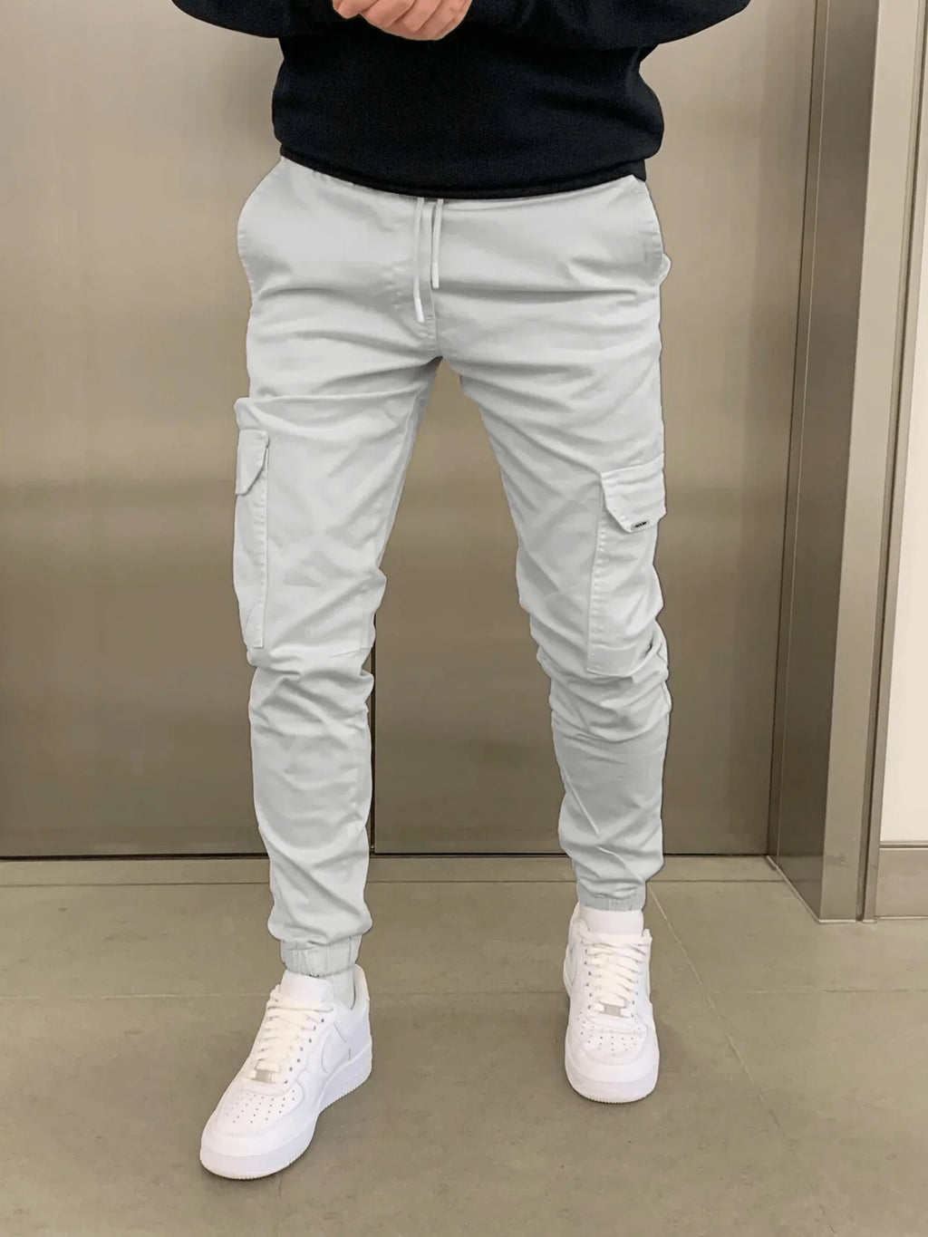 Men's Cargo Joggers | Relaxed Fit Sweatpants with Pockets 7