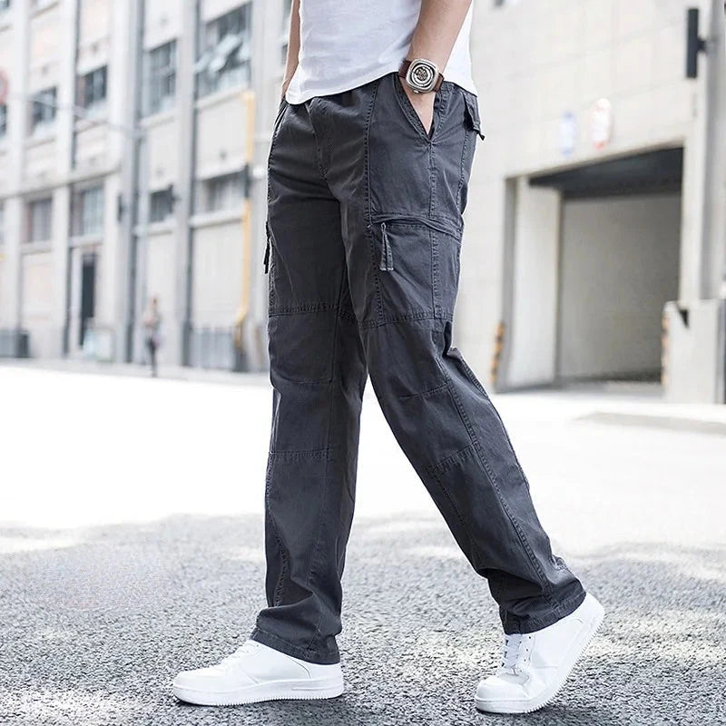 Men's Cargo Pants | Lightweight Stretch Trousers with Pockets 1