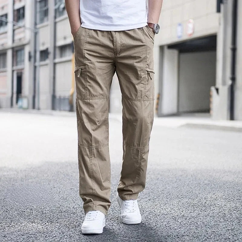 Men's Cargo Pants | Lightweight Stretch Trousers with Pockets 5