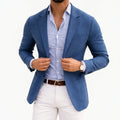 Men's Casual Blazer | Tailored Fit Knit Sport Coat Jacket 0