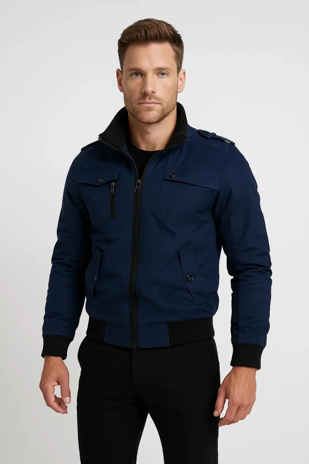 Men's Casual Jacket | Lightweight Relaxed Fit with Chest Pockets 2