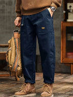 Men's Casual Pants | Relaxed Fit Cotton Utility Trousers 7