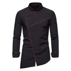 Men's Chef Jacket | Professional Chef Coat with Red Contrast Stitching 2