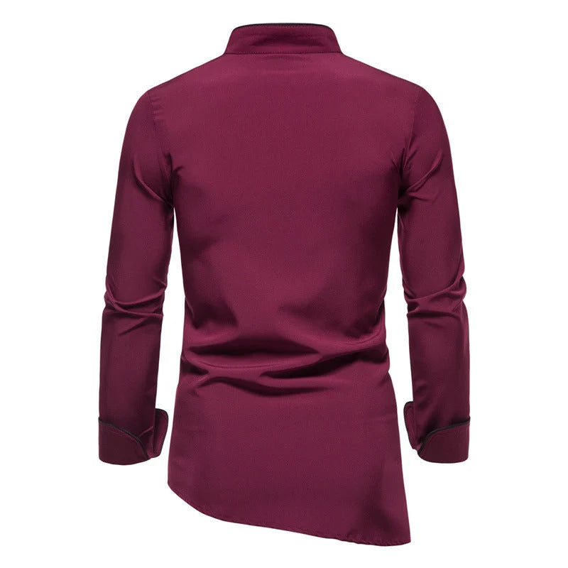 Men's Chef Jacket | Professional Chef Coat with Red Contrast Stitching 4