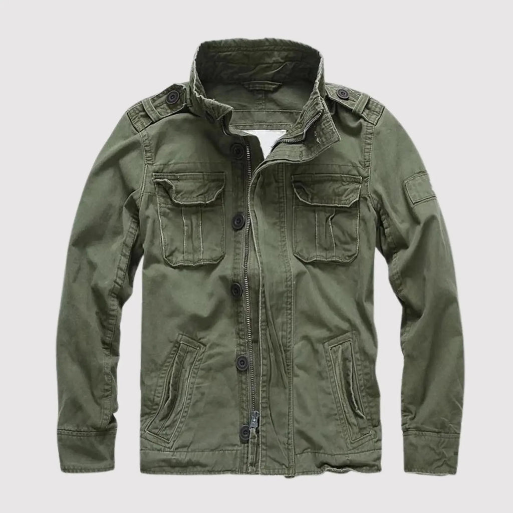 Men's Classic Long Sleeve Jacket with Functional Pockets 0