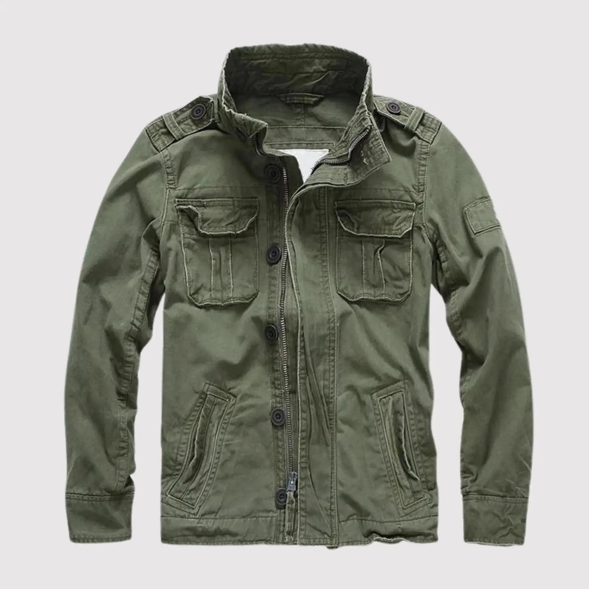Men's Classic Long Sleeve Jacket with Functional Pockets 0