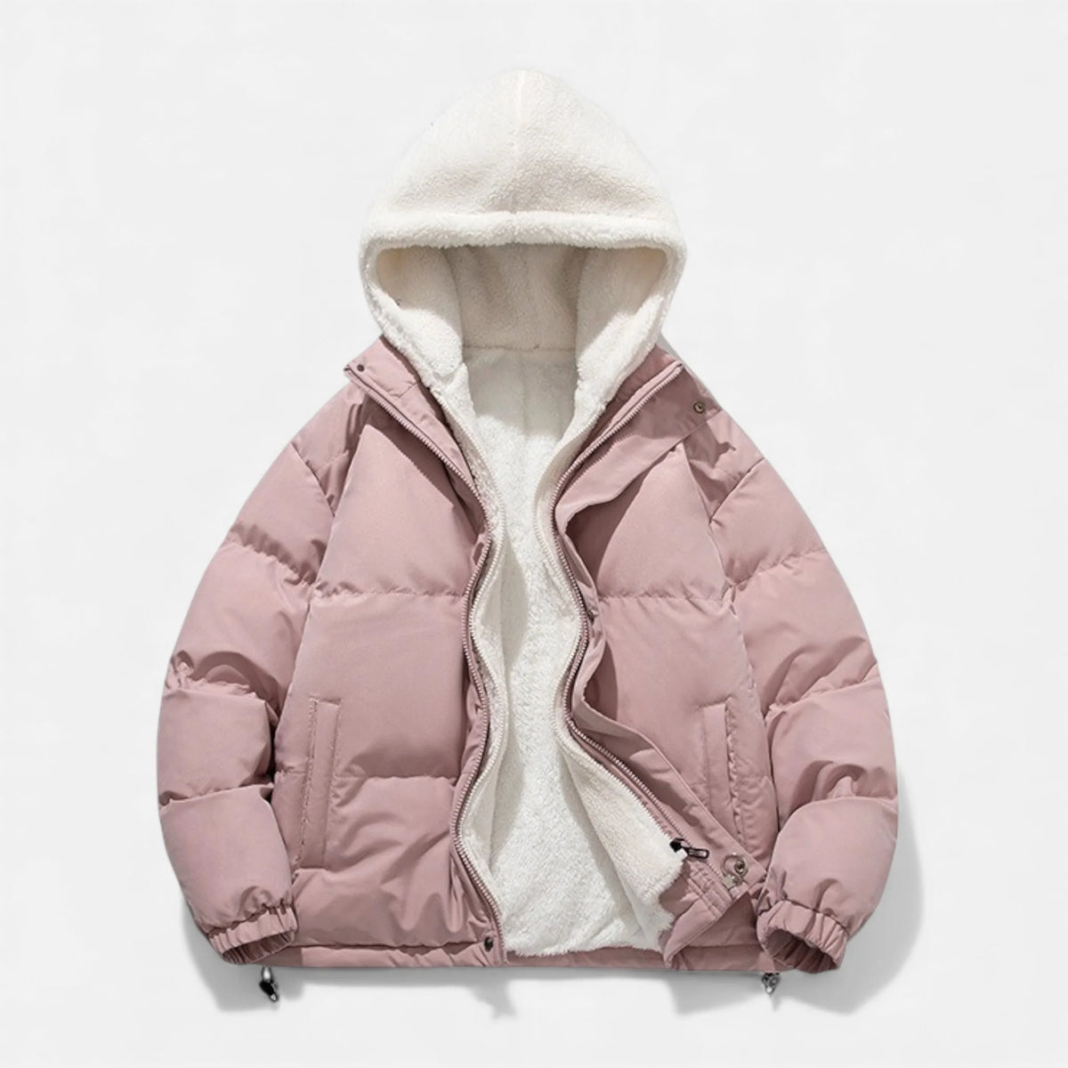 Men's Cotton Fleece Jacket | Relaxed Fit Warm Winter Coat 10