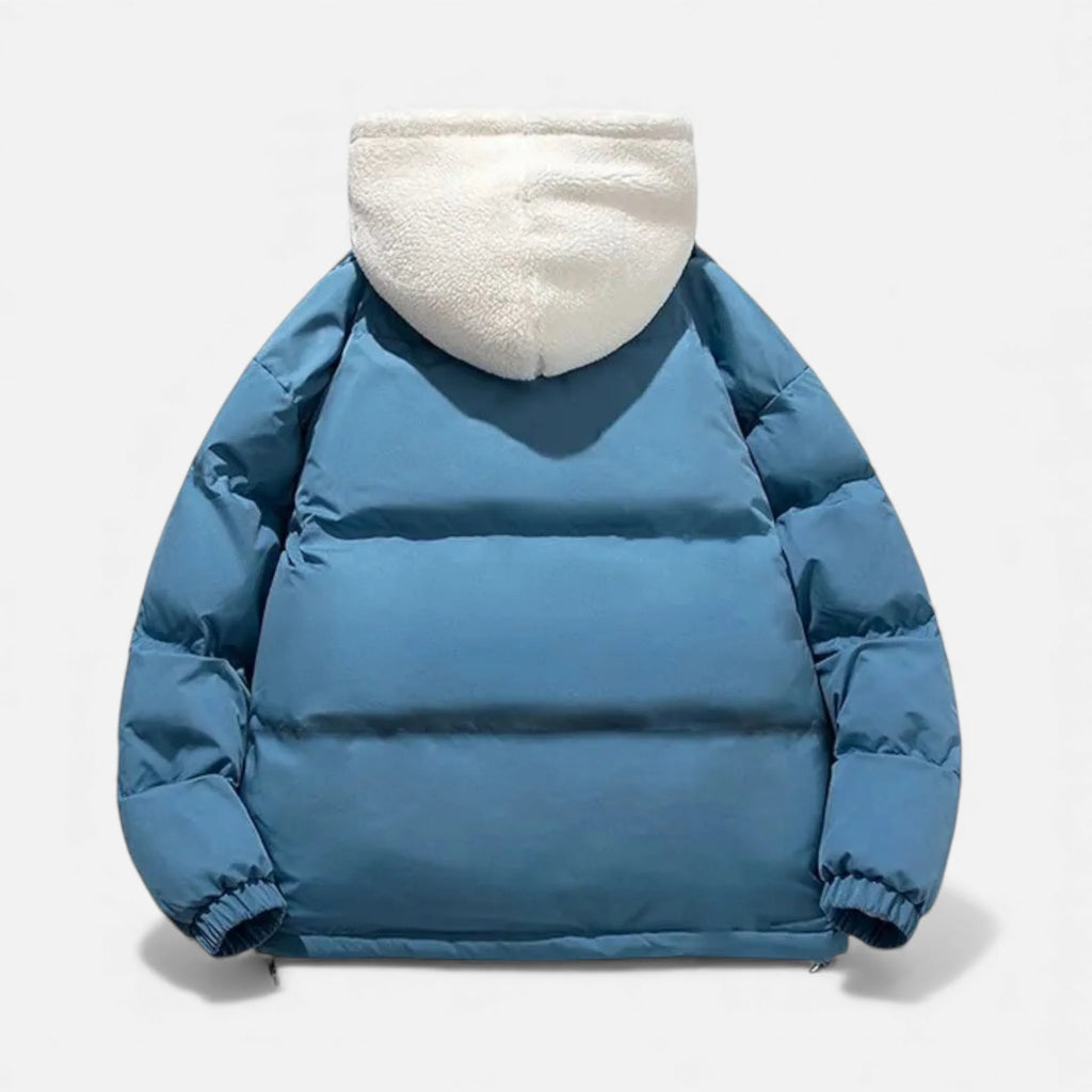 Men's Cotton Fleece Jacket | Relaxed Fit Warm Winter Coat 5