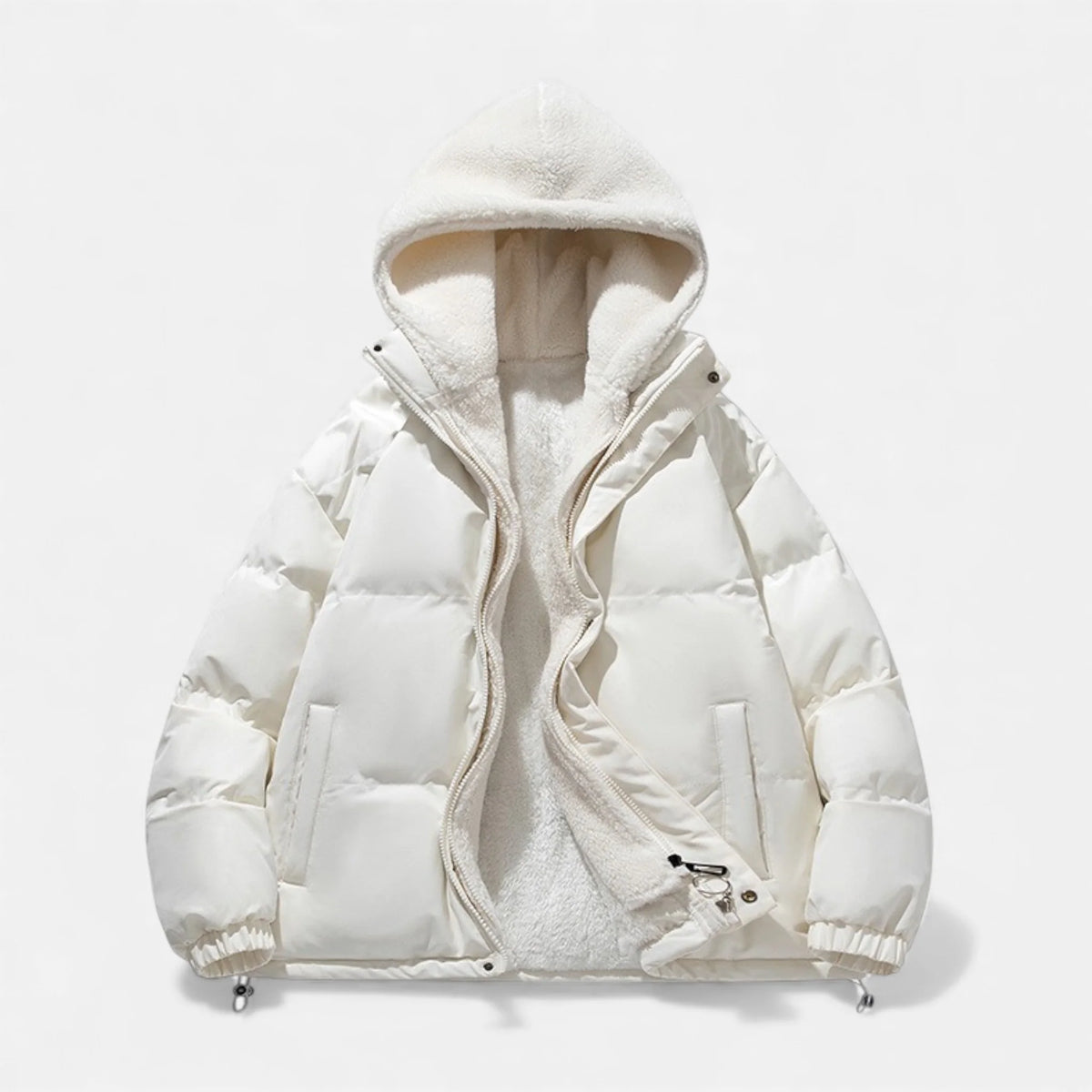 Men's Cotton Fleece Jacket | Relaxed Fit Warm Winter Coat 6