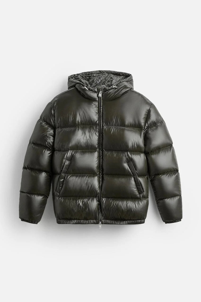 Men's Down Quilted Jacket | Oversized Warm Winter Coat 4