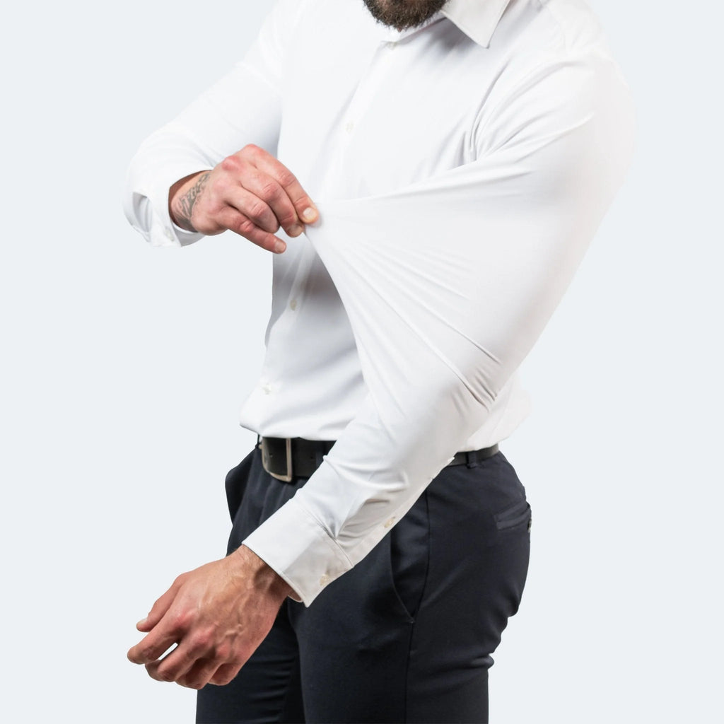 Men's Dress Shirts | Wrinkle-Free Slim Fit Stretch Comfort Shirt 1
