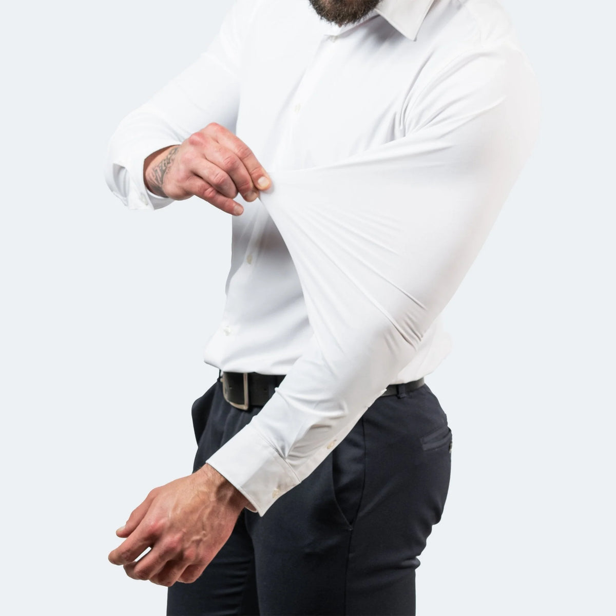 Men's Dress Shirts | Wrinkle-Free Slim Fit Stretch Comfort Shirt 1