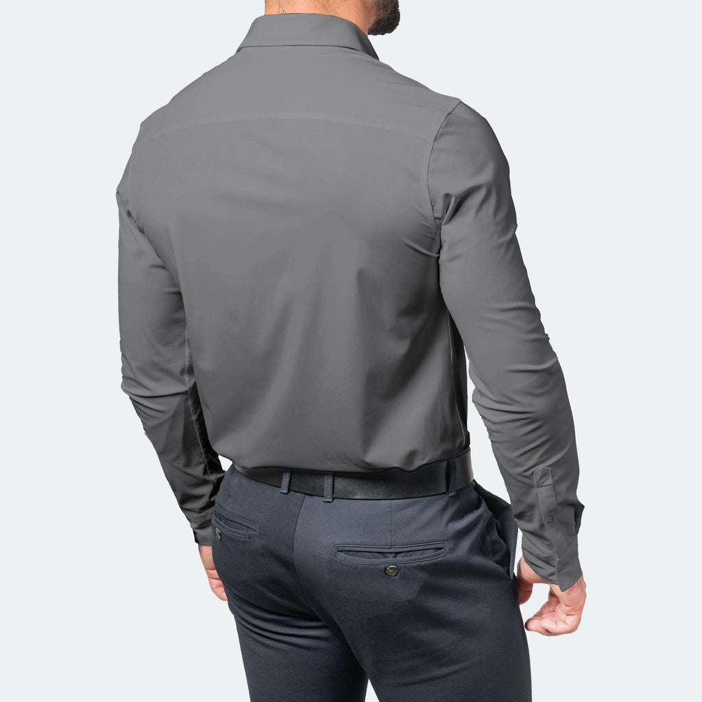Men's Dress Shirts | Wrinkle-Free Slim Fit Stretch Comfort Shirt 5
